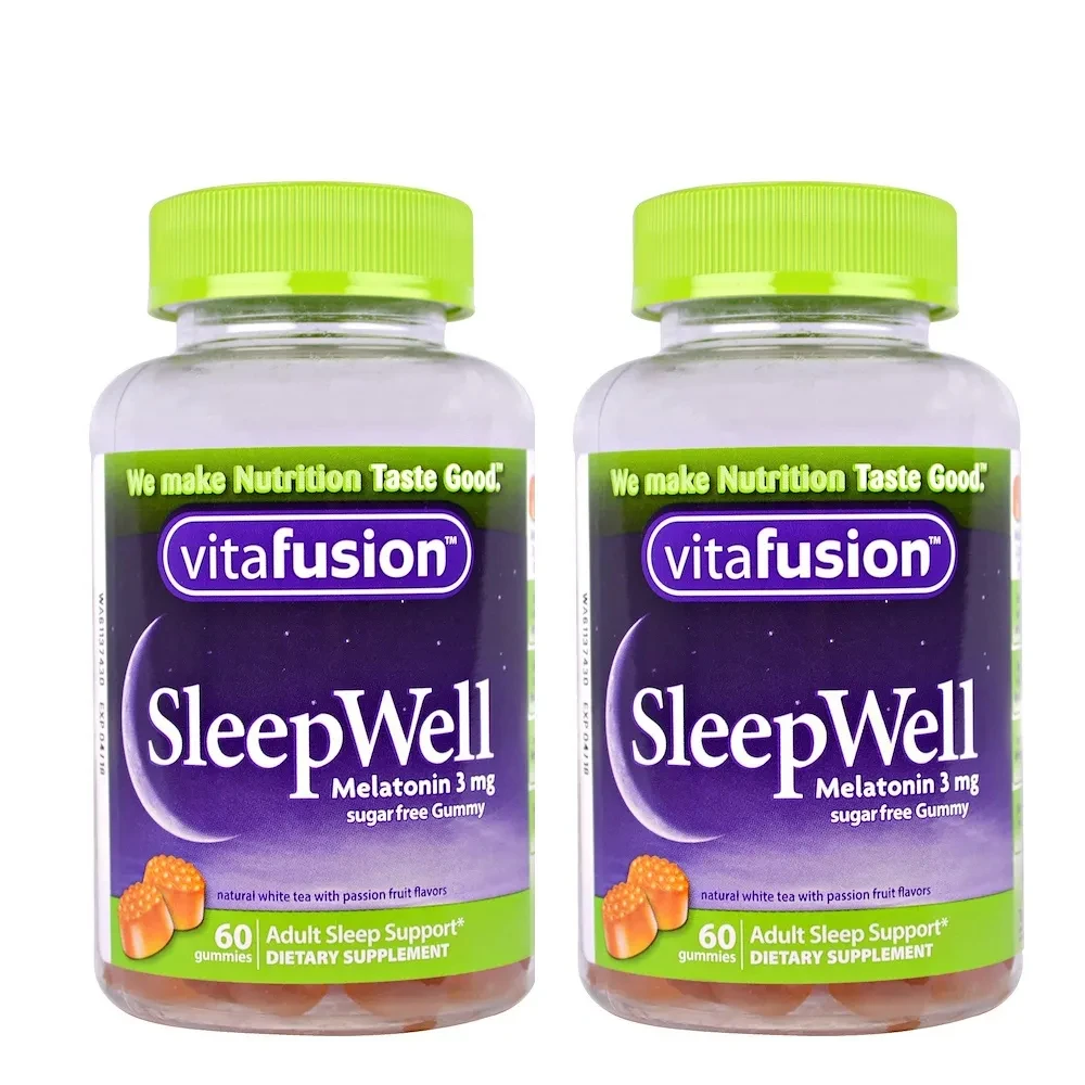 Health Wellness Month - 2bottle American Vitafusion Melatonin Gummies 60Caps