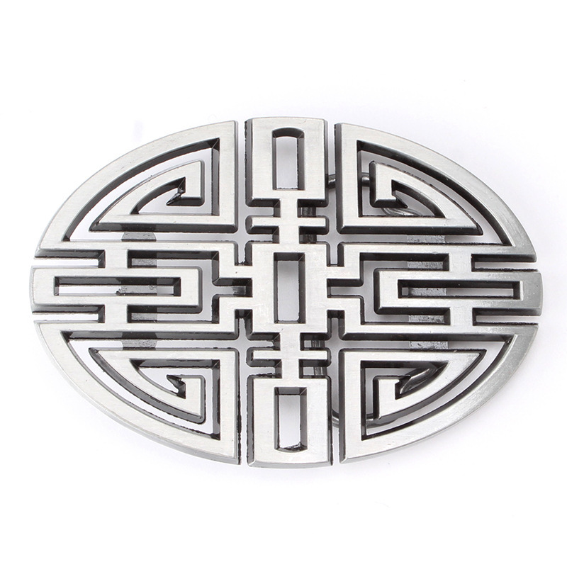 Longevity Health & Wellness Hotel Adults Only - Chinese Character Alloy Belt Buckle Implies