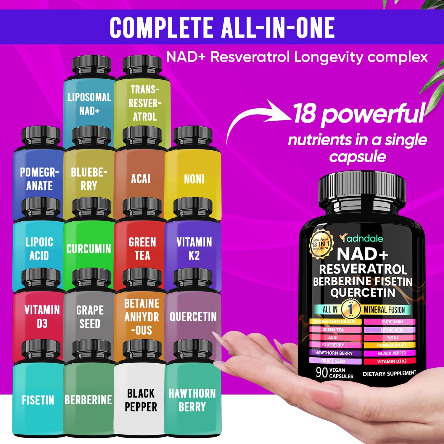 90pcs NAD Supplement - Longevi - Longevity Health & Wellness Hotel Adults Only recension och pris