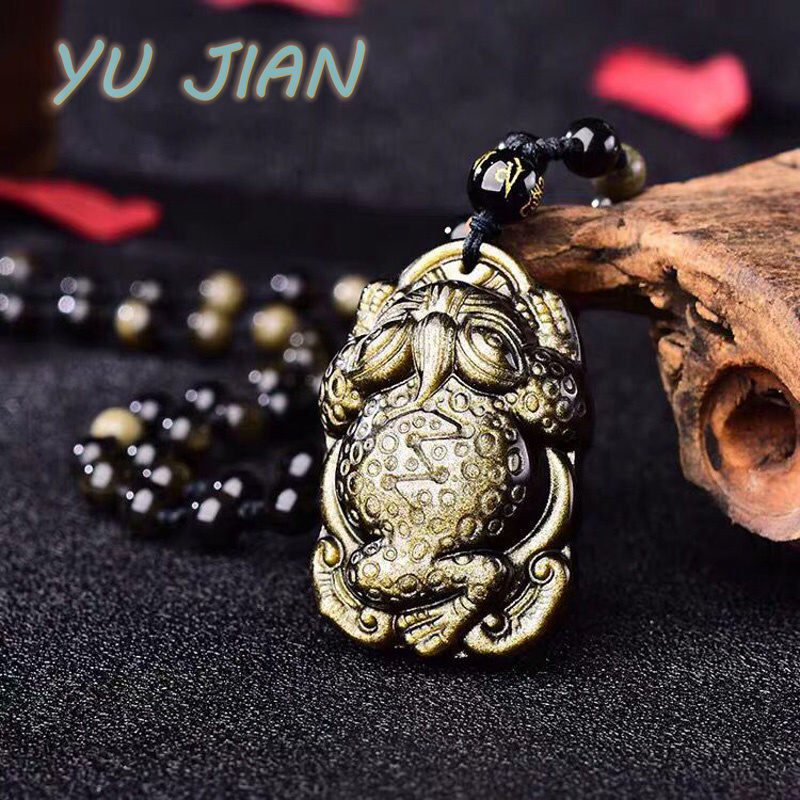 Natural Gold-Obsidian Pendant  - Longevity Health & Wellness Hotel Adults Only recension och pris