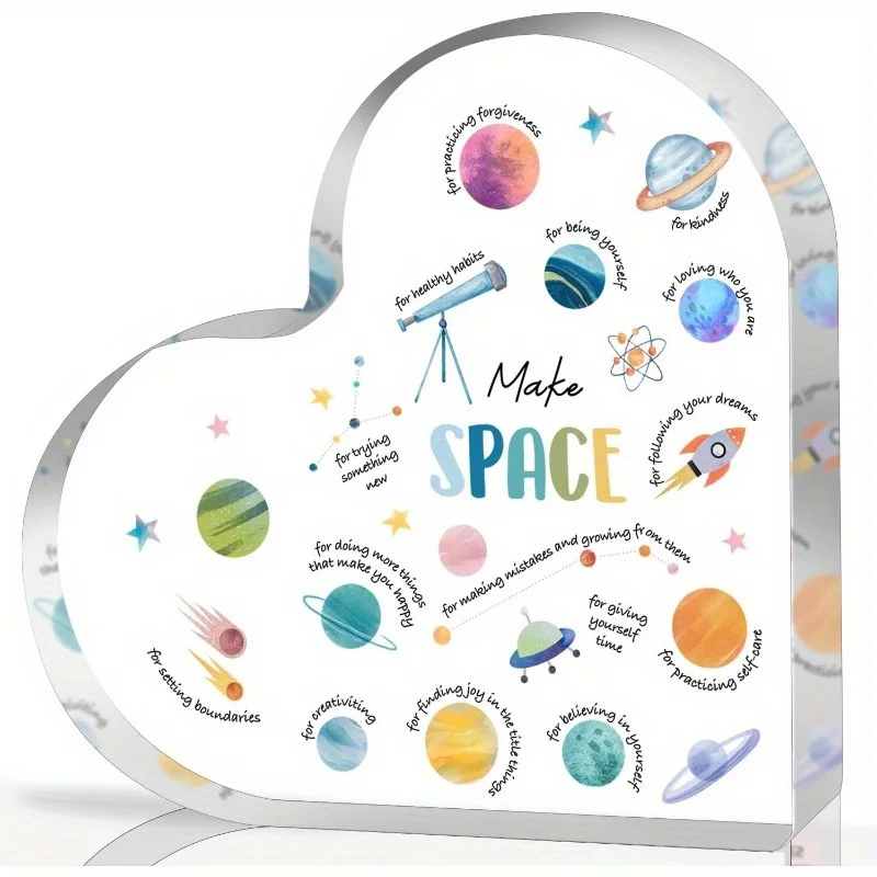 Acrylic Heart Mental Health De - Therapy Health And Wellness recension och pris